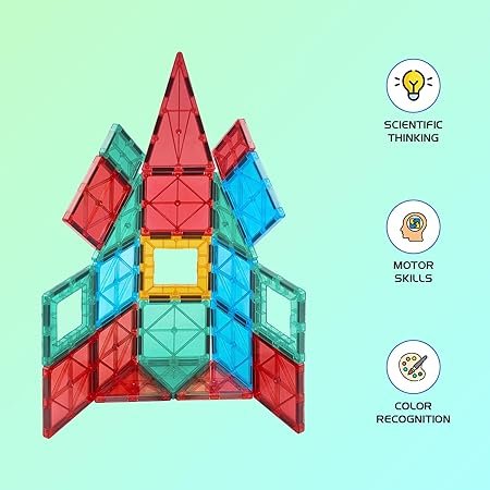 22 Pieces Magnetic Tiles for Kids - Image 2
