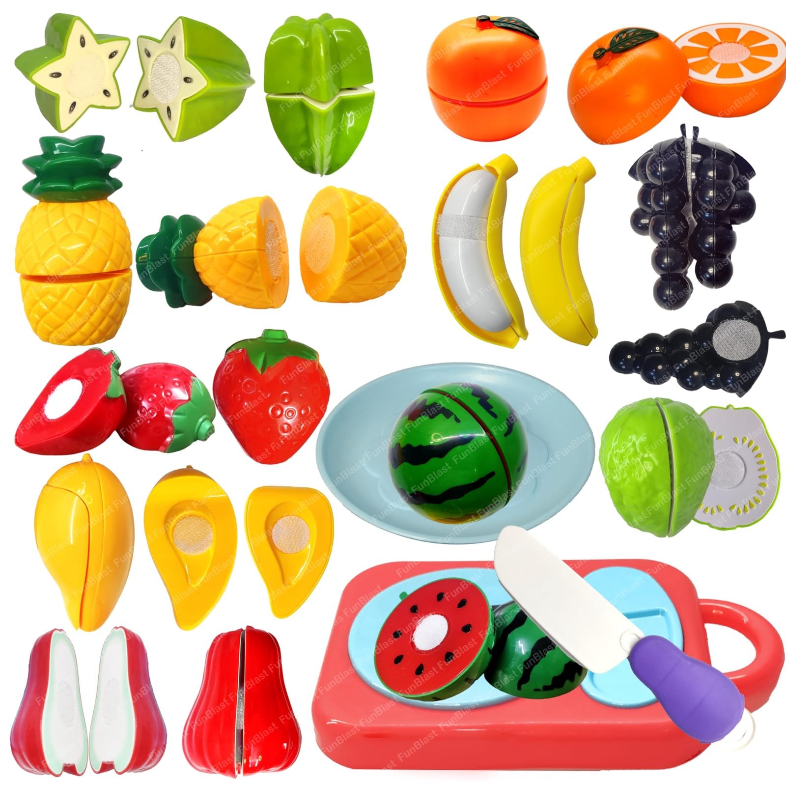 Fruits & Vegetables Play Set Toys